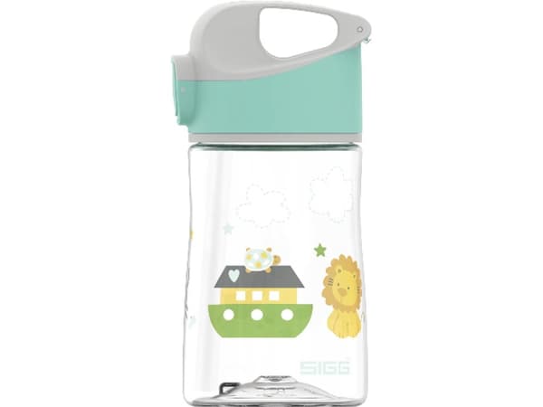 SIGG Miracle Jungle Friend, 350 ml, Päivittäinen käyttö, Vihreä, Harmaa, Läpinäkyvä, Tritan, Poika/tyttö, Kuvio