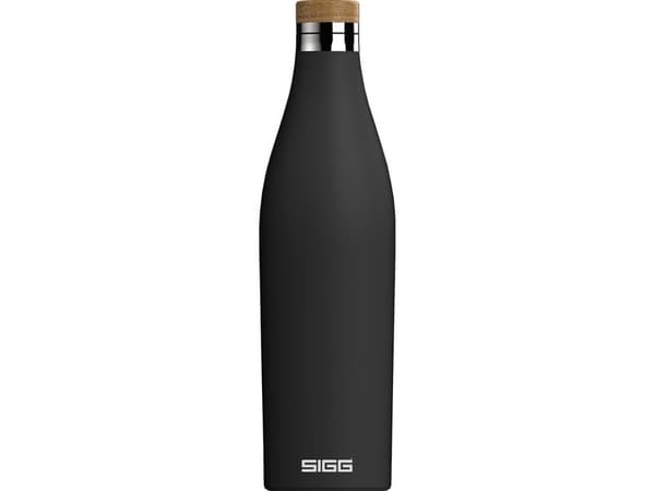 SIGG Meridian Black, 700 ml, Daglig bruk, Sort, Bamboo, Rustfritt stål, Monokromatisk, China