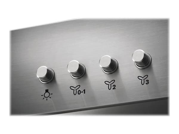 Electrolux LFC316X - Kåpa - skorsten - bredd: 59.8 cm - djup: 45 cm - utsug och återcirkulering (-) - rostfritt stål