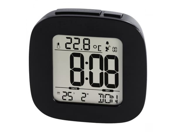 Hama RC 45, Digital vekkerklokke, Sort, LCD, Blå, 78 mm, 78 mm