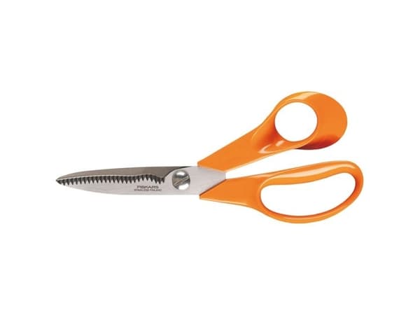Køkkensaks Fiskars 18 cm Højre-hånd Orange