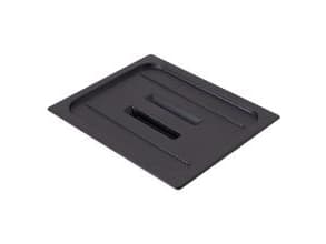 Låg til kantine med håndtag Cambro 1/2GN Polycarbonat Sort,1 stk