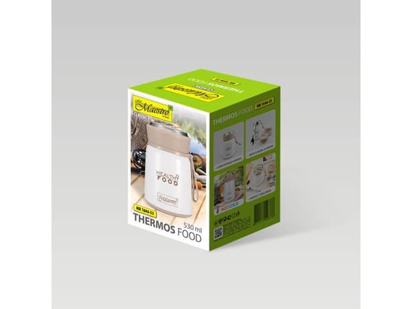 Termokande Maestro MR-1646-53 530 ml hvid