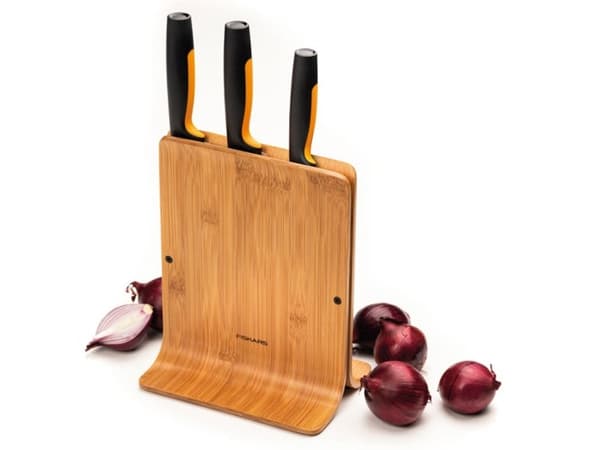 Fiskars Functional Form Bambu veitsikotelo 3 veitselle, 1057553