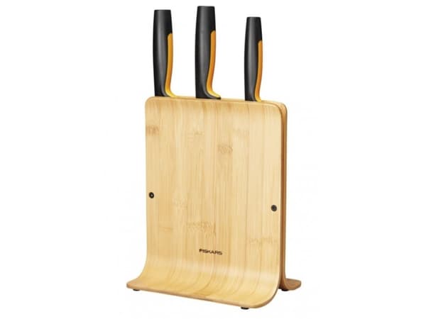 Fiskars Functional Form Bambu veitsikotelo 3 veitselle, 1057553