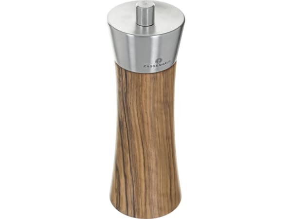 Zassenhaus Augsburg, Rostfritt stål, Trä, Trä, Peppar, 55 mm, 55 mm, 180 mm