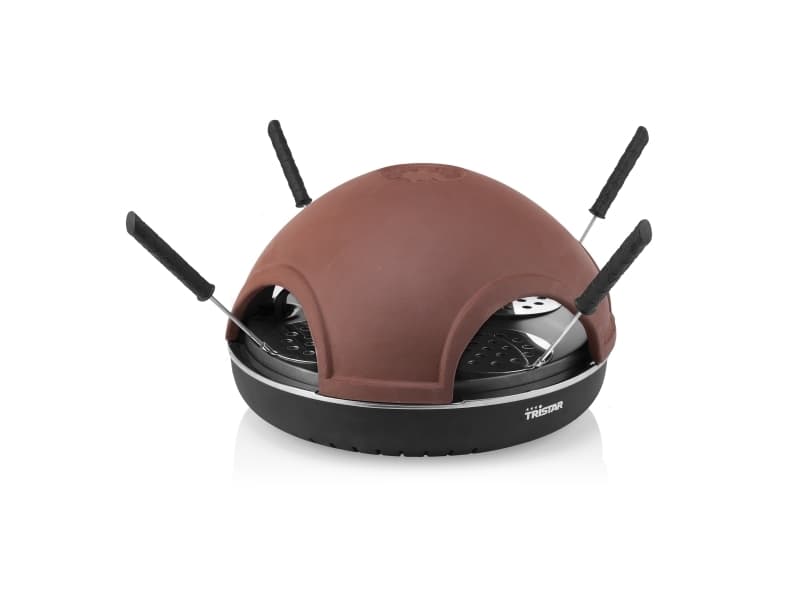 Tristar PZ-9154 pizzajärn och pizzaugn 4 pizza/pizzor 900 W Svart, Brun