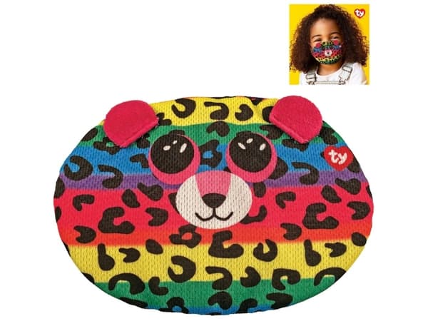 TY TY DOTTY maske - flerfarget leopard 95702