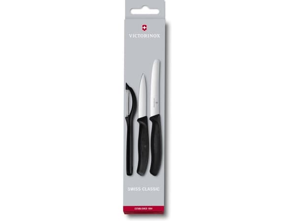 Victorinox Swiss Classic grønnsakssett med skreller 3 stk svart