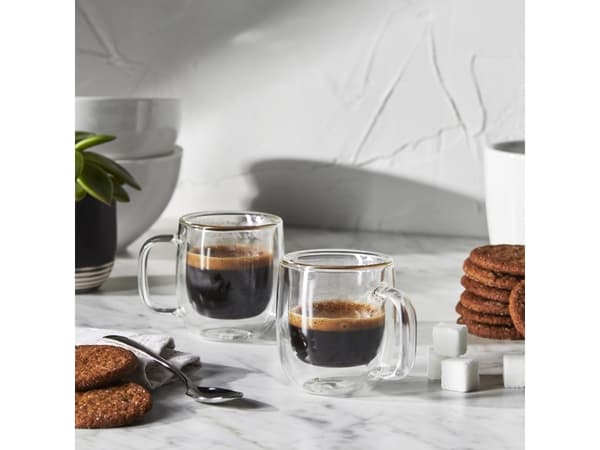 ZWILLING 39500-110, Transparent, Borosilikatglas, Rund, 2 styck, Klar, 80 ml