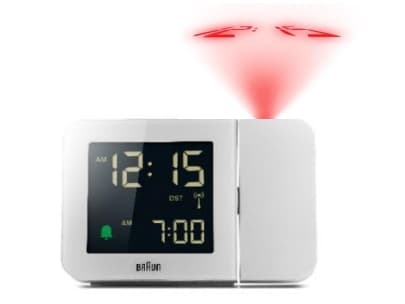 Braun 67161, Digitaalinen herätyskello, Suorakulmio, Valkoinen, 24 t, Aika, AC