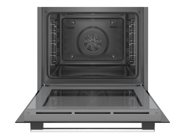 Bosch Serie | 6 HBG517CS1S - Ovn - innebygd - fordypning - bredde: 56 cm - dybde: 55 cm - høyde: 58.5 cm - med selvrens - Klasse A - rustfritt stål
