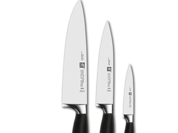 ZWILLING Four Star - Knivsett - 3 stk. - svart håndtak