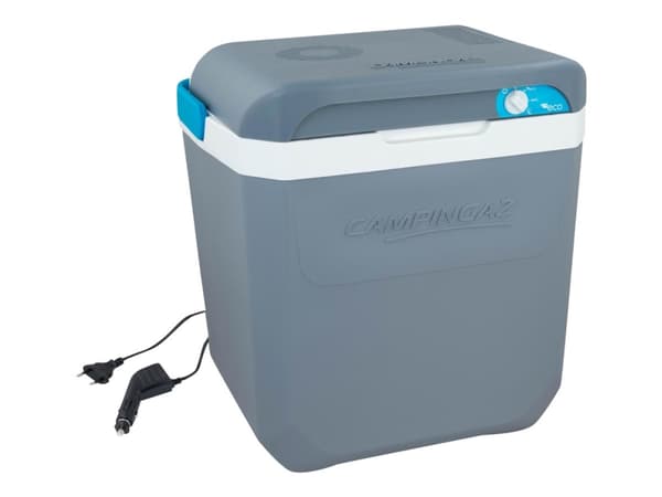 Campingaz Powerbox Plus 24L 12/230V - Bærbar kjøler - utendørs - bredde: 40.8 cm - dybde: 32.3 cm - høyde: 42.3 cm - 24 liter - Klasse E Blå
