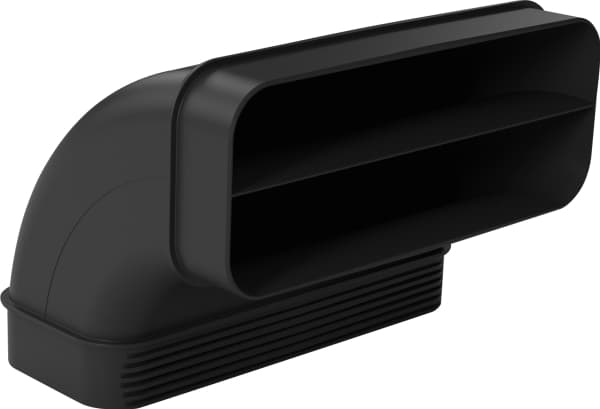 Siemens HZ9VDSB2 - Vertikal bøy 90° - For flat kanal, egnet for min. 70 cm dyp bordplate