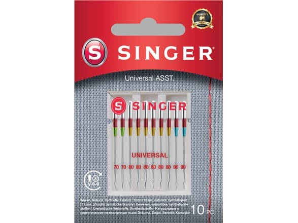 Singer Universal Needles ASST 10PK för vävda tyger