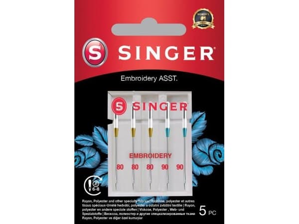 Singer sewing machine Singer embroidery needle ASST 5PK