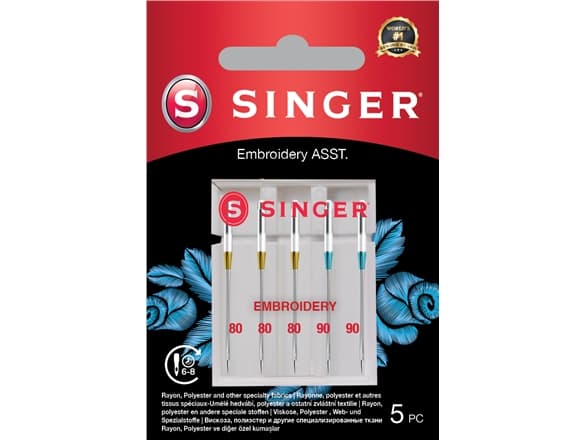 Singer sewing machine Singer embroidery needle ASST 5PK