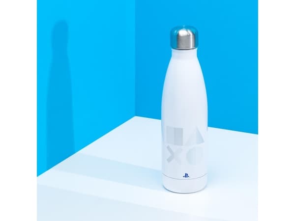 Paladone PS5, 500 ml, Daglig bruk, Sølv, Hvit, Rustfritt stål, Skrulokk, Mønster