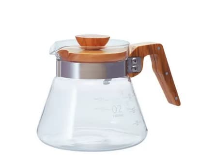 Hario VCWN-60-OV, 0,6 l, Glass, Rustfritt stål, Tre, Rustfritt stål, Gjennomsiktig, Tre, 182 mm, 128 mm, 121 mm