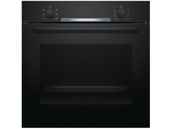 Bosch Serie | 2 HBA530BB0S - Ugn - inbyggd - fördjupning - bredd: 56 cm - djup: 55 cm - höjd: 58.5 cm - med självrengöring - Klass A - svart