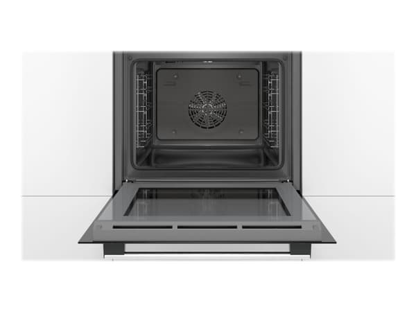 Bosch Serie | 2 HBA530BS0S - Ugn - inbyggd - fördjupning - bredd: 56 cm - djup: 55 cm - höjd: 58.5 cm - med självrengöring - Klass A - rostfritt stål