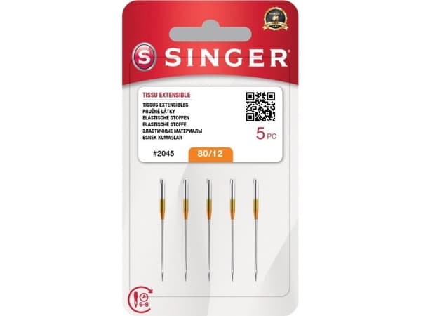 Singer Igła SINGER N2045 12/80 blister 5szt strecz