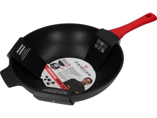 Zwieger Zwieger Obsidian Wok frying pan 32 cm