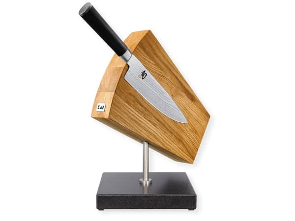 kai DM-0794, Knivblokk, Granitt, Tre, Svart, Rustfritt stål, Tre, 1 stykker, 180 mm, 310 mm