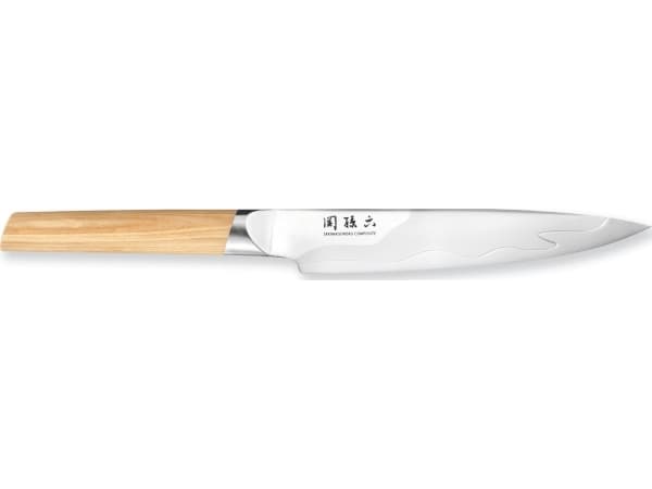 KAI KAI Seki Magoroku Composite Meat Knife, 18 cm
