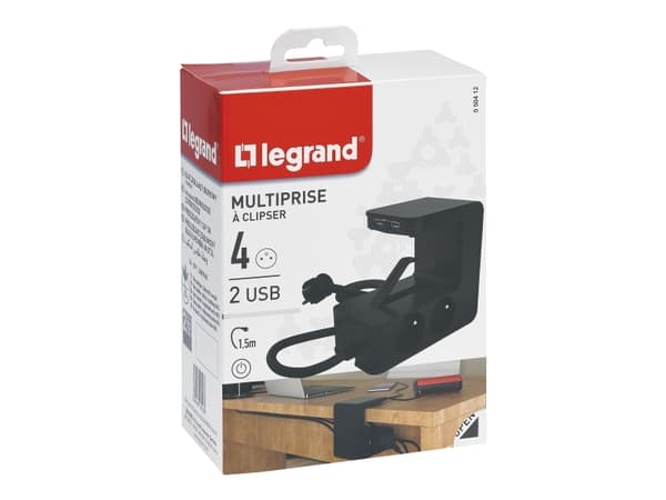 Legrand 0 504 12, 1,5 m, Sisätila, Tyyppi E, Tyyppi E, Kulmikas, IP20