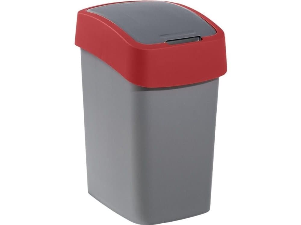 CURVER WASTE BASKET FLIP BIN 25L / RED