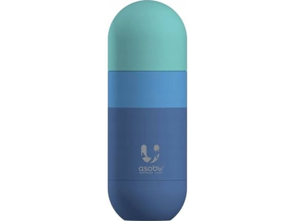 Asobu Orb, 420 ml, Daglig bruk, Blå, Turkis, Rustfritt stål, Voksen, Mann/kvinne