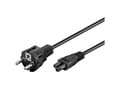 Miniatyrbilde 5 av 5: goobay NK 114 S-180 - Strømkabel - IEC 60320 C5 til power CEE 7/7 (hann) - AC 250 V - 1.8 m - svart