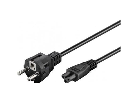 goobay NK 114 S-180 - Strømkabel - IEC 60320 C5 til power CEE 7/7 (hann) - AC 250 V - 1.8 m - svart