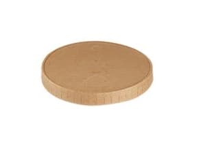 Paplåg Ø 62 mm til dressingbæger kraft pap/PE Brun,30 ps x 50 stk/krt