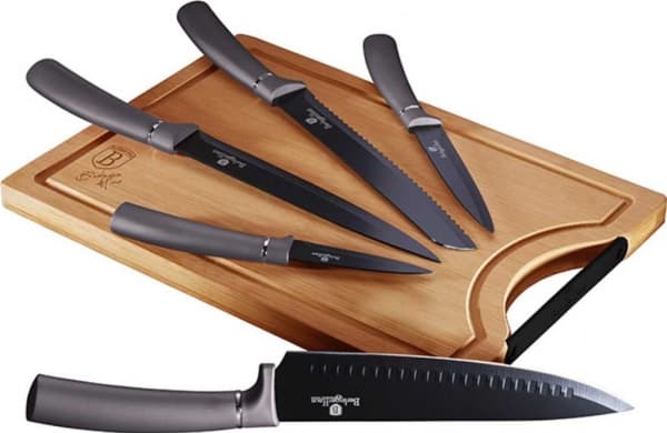 Berlinger Haus Lumarko Set of 5 kitchen knives with board berlinger haus bh-2567!