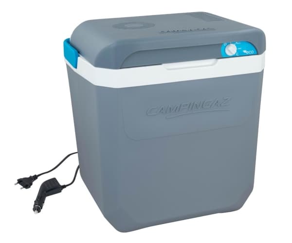 Campingaz Powerbox Plus 28L 12/230V - Kannettava jääkaappi - ulkokäyttöön - leveys: 41 cm - syvyys: 31 cm - korkeus: 47 cm - 28 litraa - E-luokka