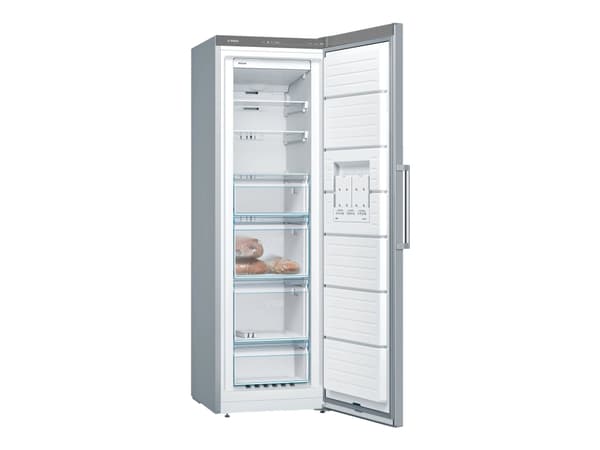 Bosch Serie | 4 GSN36VLEP - Fryser - stående - bredde: 60 cm - dybde: 65 cm - høyde: 186 cm - 242 liter - Klasse E - rustfritt stål utseende
