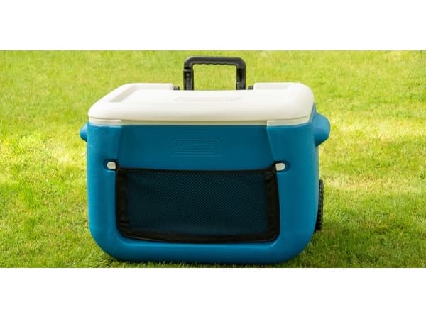 Coleman 2000036081, Blå, Vit, Polypropylen (PP), Polyuretan (PU), 2 hjul, Svart, 46 l