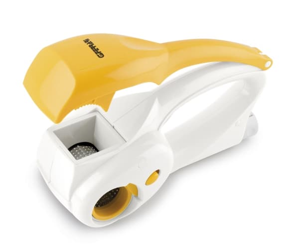 G3 Ferrari G20065, Electric grater, Vit, Gul, Plast, Rostfritt stål, Bröd, Ost, Choklad, Nötter, AC