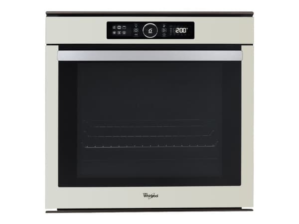 Whirlpool Absolute AKZM 8480 S - Ugn - inbyggd - fördjupning - bredd: 56 cm - djup: 55 cm - höjd: 58.3 cm - med självrengöring - Klass A+ - champagne Silver