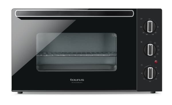 Taurus White and Brown Horizon 45 - Elektrisk ovn - konveksjon - 45 liter - 1.5 kW - svart/grå