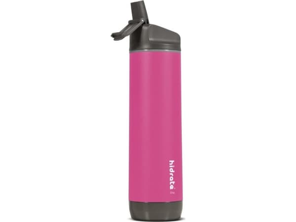 iHealth HidrateSpark Steel - älypullo, jossa on olki, 620 ml, ruostumaton