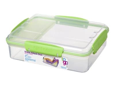 Sistema To Go Snack Attack Duo - Matlagringsbeholder - 975 ml
