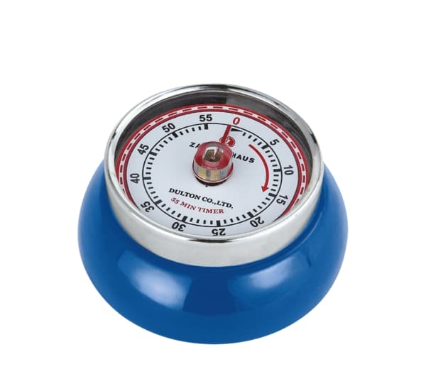 Zassenhaus SPEED, Mekanisk äggklocka, Blå, 55 min, Metall, Analog, Magnetisk