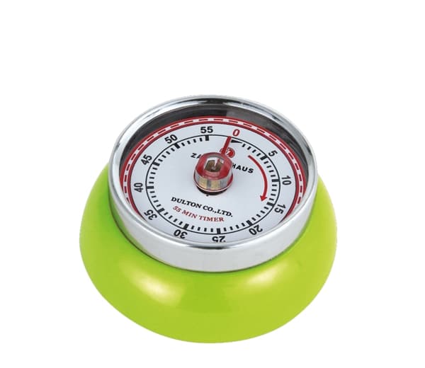 Zassenhaus SPEED, Mekaaninen keittiöajastin, Vihreä, 55 min, Metalli, Analoginen, Magneettinen