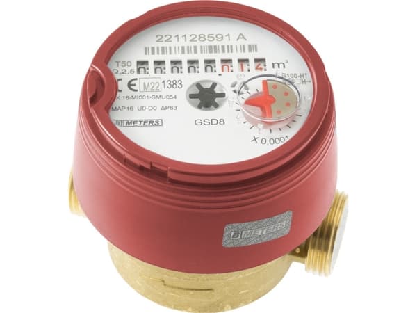 Sourcing HOT WATER METER DN15 8CM 2.5M3/H R100