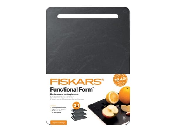 Fiskars FunctionalForm - Skärbräda - Storlek 27 x 44 cm (paket om 3)