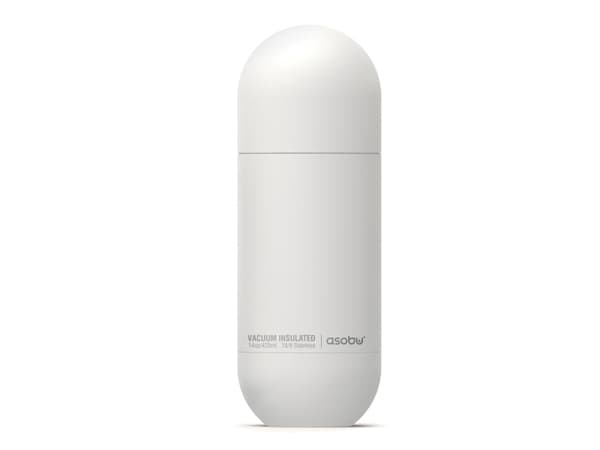 Asobu Orb, 430 ml, Daglig bruk, Hvit, Rustfritt stål, 24 timer, 12 timer